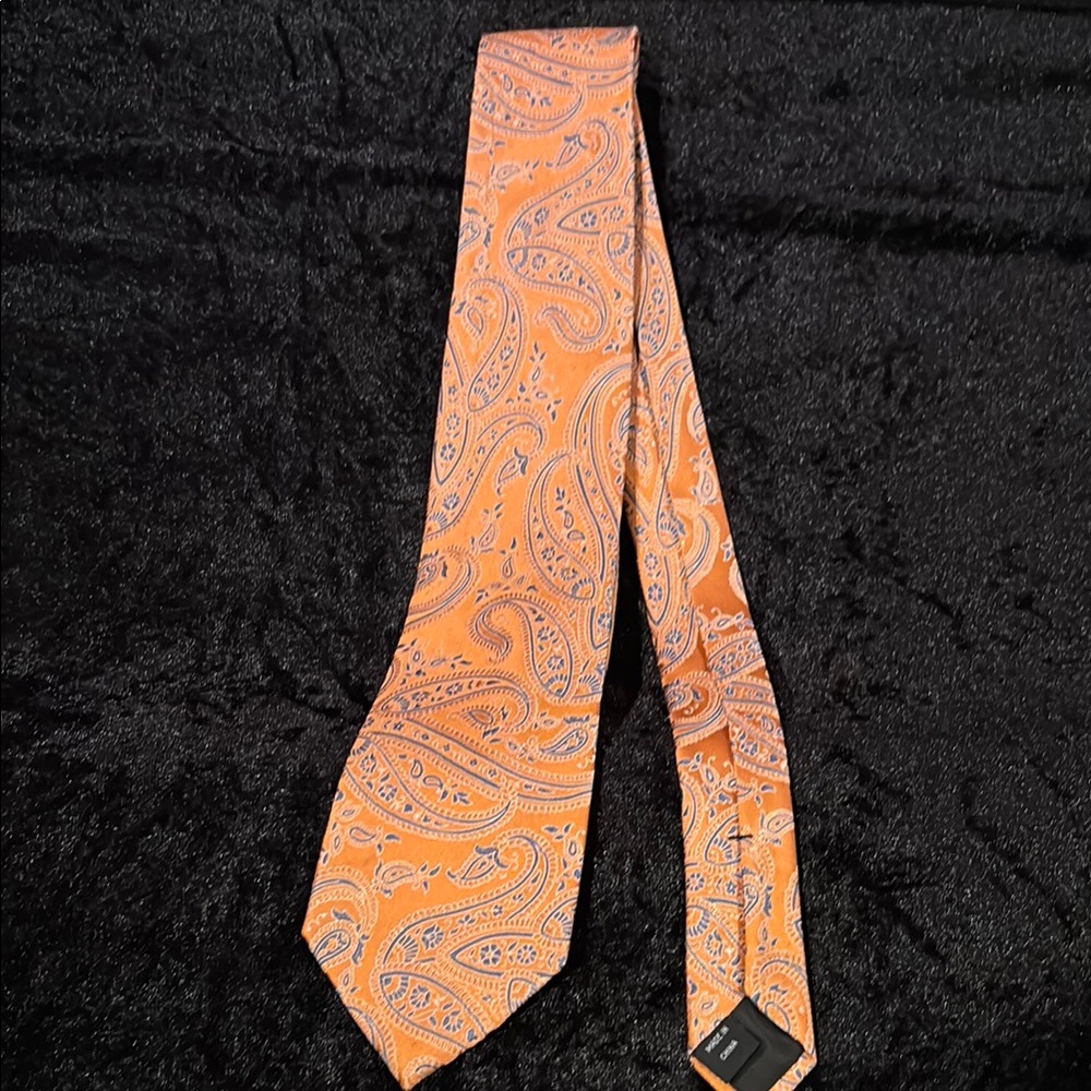 MICHAEL Michael Kors Vibrant Orange Paisley Tie
